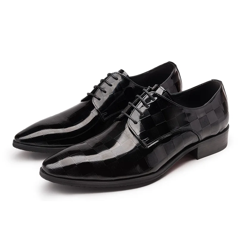 

Men Black Dress Shoes Genuine Leather Office Shoes Men Formal Fashion Business Party Shoes Men Oxfords Flats JS-A0082