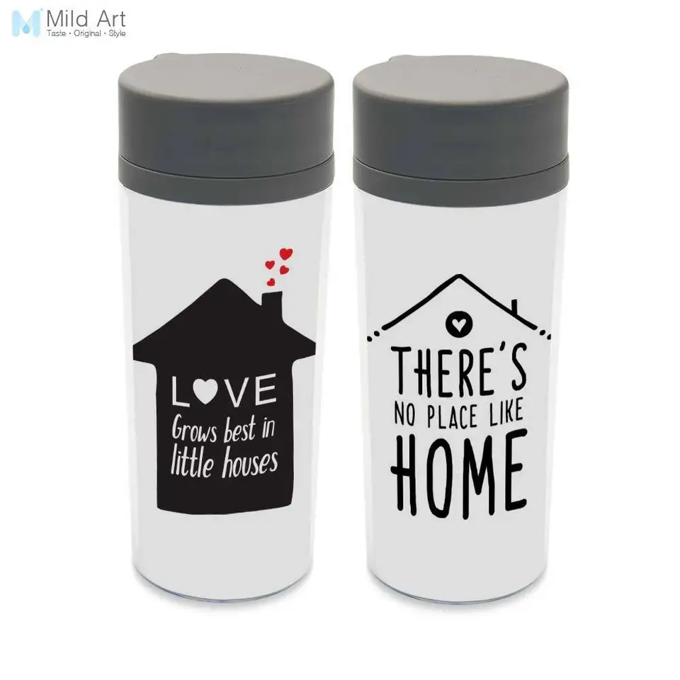 With Lid Wide Mouth 300ml Kids Water Bottle Black White Love Home Quotes Personalized Bpa Free Plastic Insulated Drinkware Gifts Bpa Free Water Bottlekids Water Bottle Aliexpress