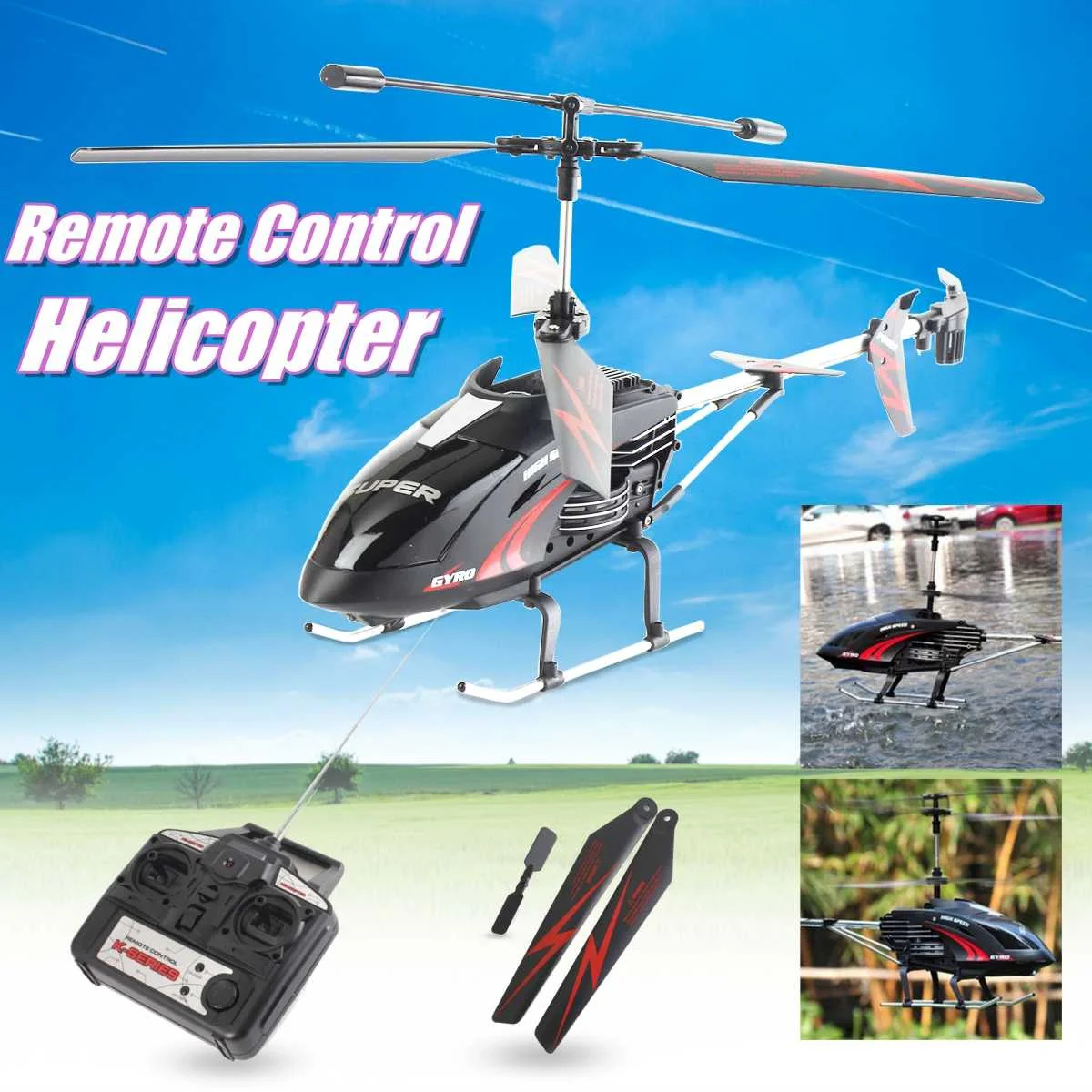 

RC Helicopter 3.5 CH Radio Control Helicopter Quadcopter Children Gift Shatterproof Flying Toys Model
