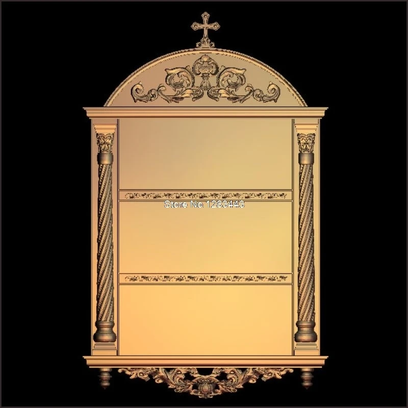 4pcs Window Decor 3D Model STL relief for cnc STL format Furniture Window Decor 3D STL format furniture decoration