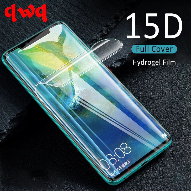 

15D Full Cover Hydrogel Protective Film For Huawei Mate 20 Lite P30 P20 Pro Screen Protector For Huawei P Smart 2019 2018 Film