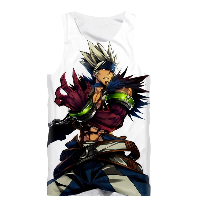 Fashion Sexy Vest Anime Game Dungeon Fighter Gunner 3D Print Men Tank