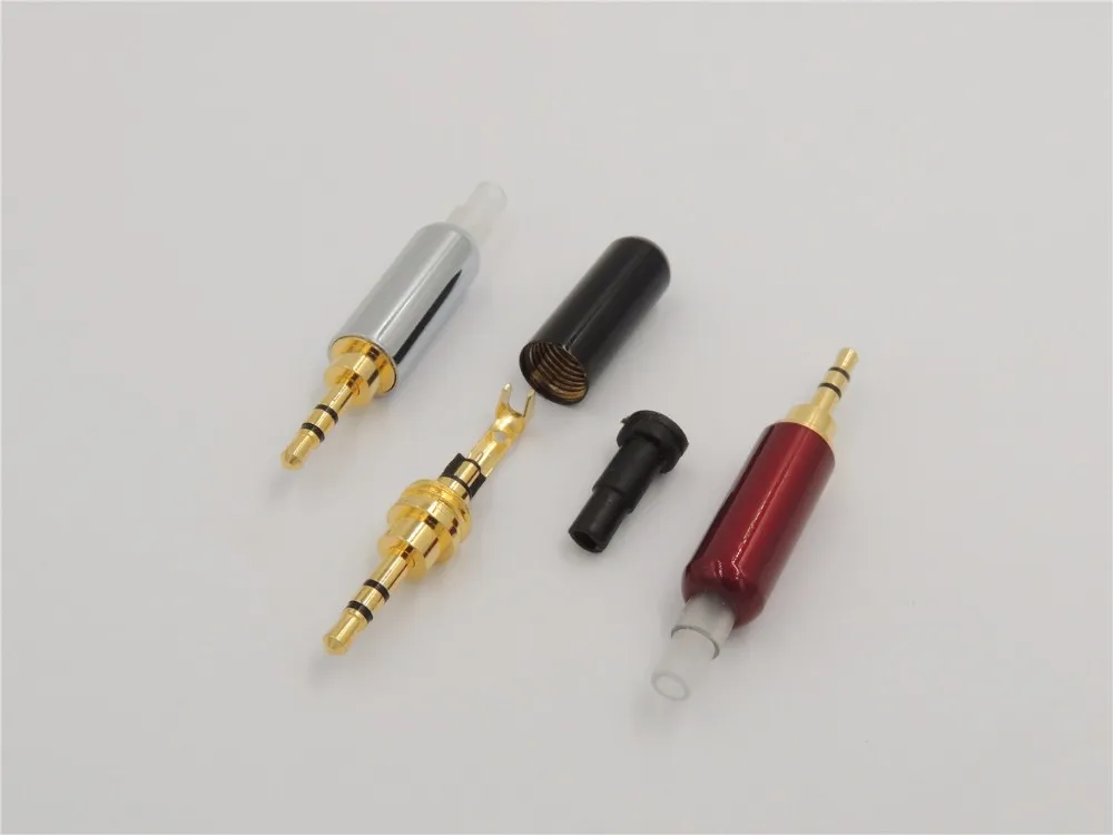 50pcs Gold Plated Stereo 3 5mm 4 pole male to female plug Headphone earphone Audio converter adapter Jack