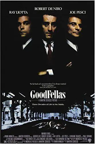 GOODFELLAS-классика шелк постер декоративная стена краска 24x36inch | Дом и сад