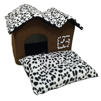 

Fashion Dog Bed Pet Kennel Dot Pattern Soft Dog House Bed Puppy Cat Warming Winter Nest Bed for Chihuahua Yorkies Pet Supplies