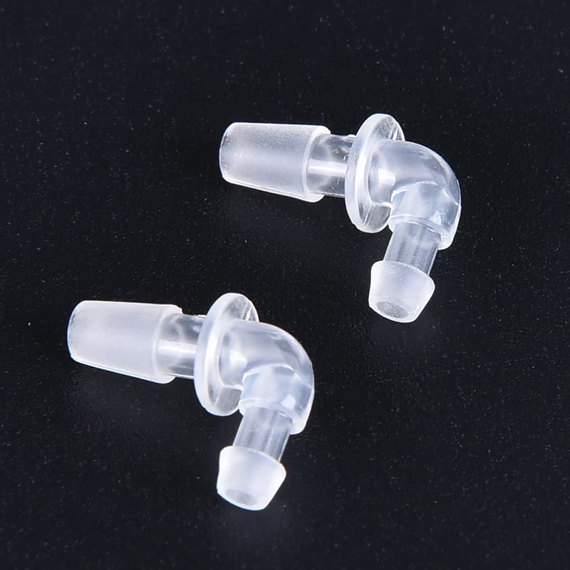 2PCS Transparent Hearing Aid Accessories Earphone Cord Tubing Connector Style Adaptor | Красота и здоровье