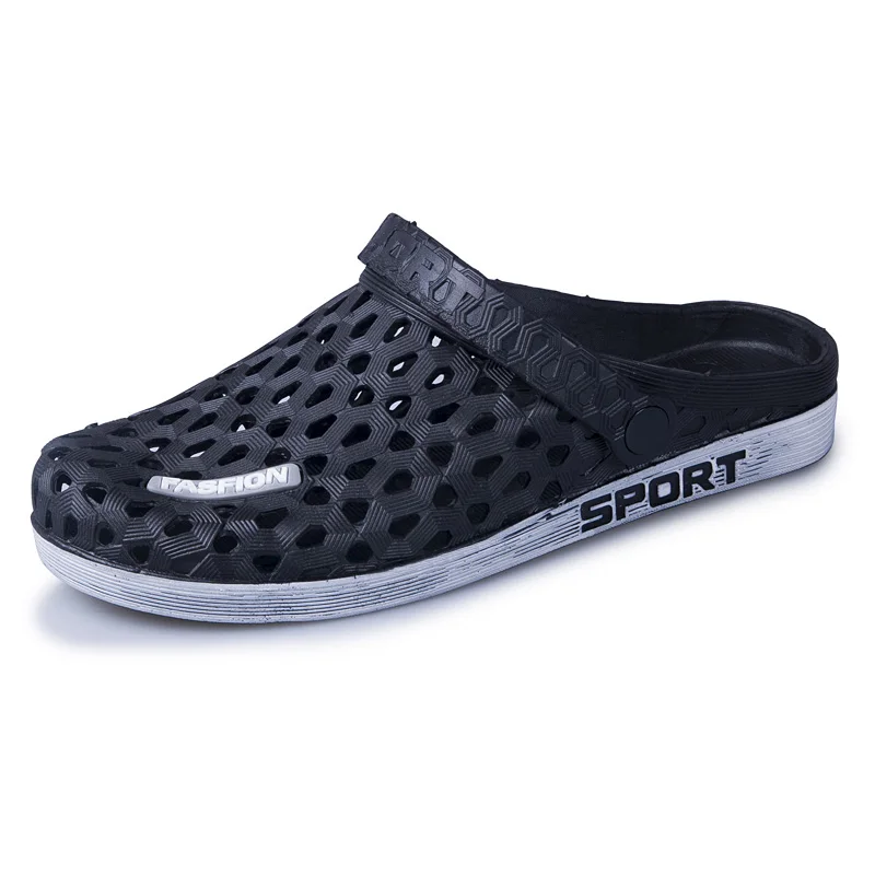 New Breath Mens Sandals Shoes Slip-on Sandals Men Summer Outdoor Beach Sandals Casual Slippers Croks Sandalias Croc Clogs Men
