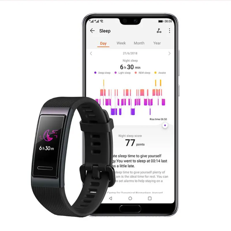 Huawei Band 3 умный Браслет Шагомер фитнес трекер сердечного ритма Водонепроницаемый