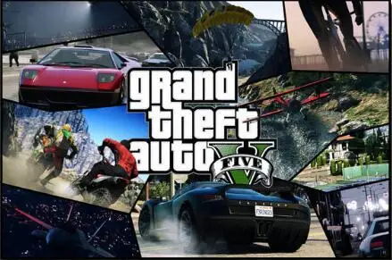 Grand Theft Auto V видеоигра GTA 5 художественный шелковый постер декоративная стена