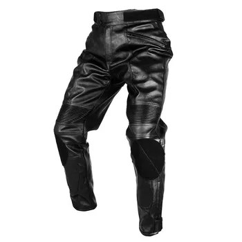 

DUHAN PU Leather Motorcycle Racing Pants Jeans pads armor drawers racing Trousers riding pants protective gear PD05