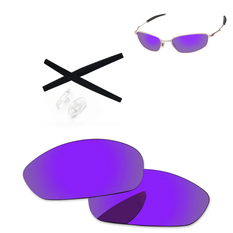 PapaViva поляризованные Сменные линзы и черные наушники и прозрачные носочки для аутентичных солнцезащитных очков-несколько вариантов - Цвет линз: Plasma Purple
