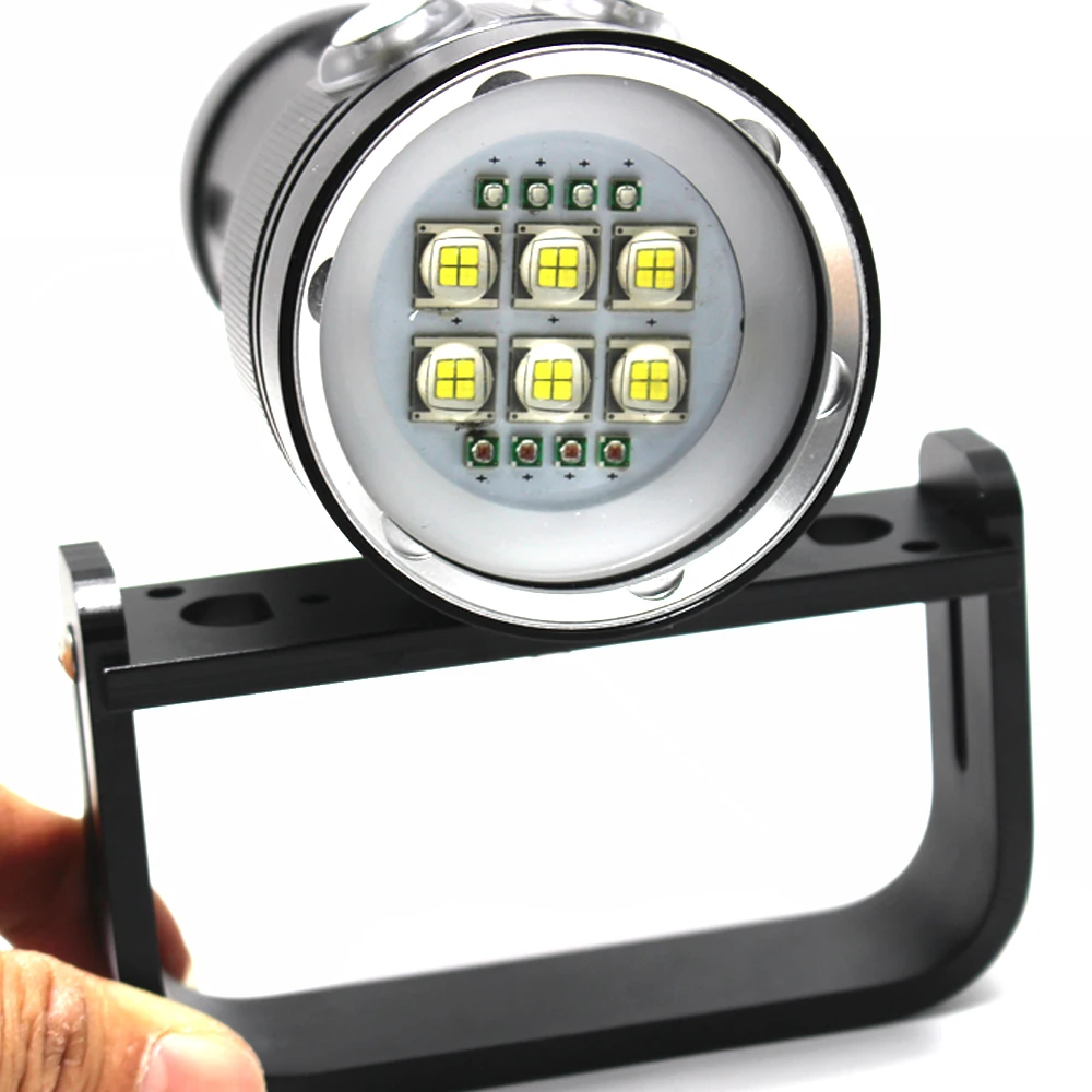 Luzes de Fotografia Lumens Profissional Mergulho Tocha Branco Vermelho uv Subaquática Foto Luz 8000 Led 1 Lanterna de led profissional para mergulho, 8000