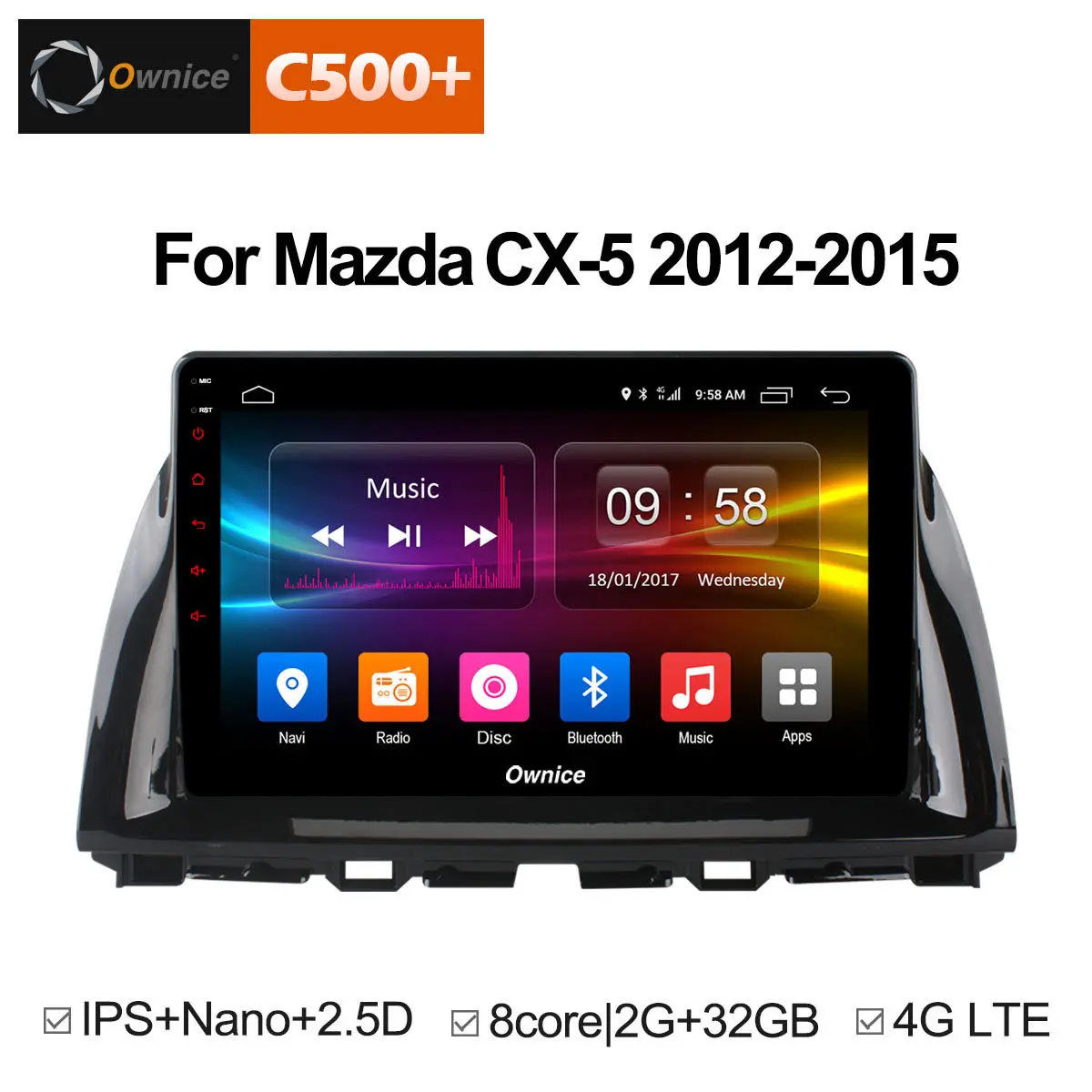 Ownice C500 + G10 10,1 "Octa Core Android 8,1 автомобилей Радио gps DVD для Mazda CX-5 2012 2013 2014 2015 Поддержка 4G LTE сети DAB +