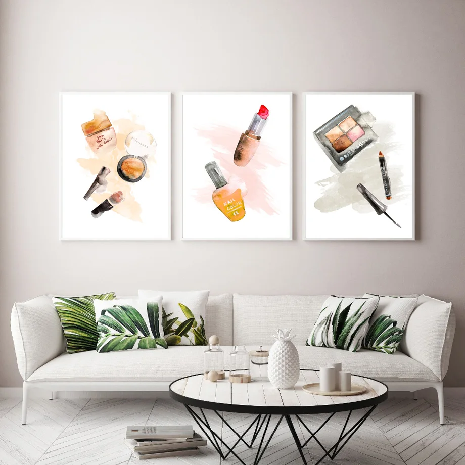 Paris-Brand-Makeup-Lipstick-Perfume-Nordic-Posters-And-Prints-Wall-Art-Canvas-Painting-Decoration-Pictures-For (2)