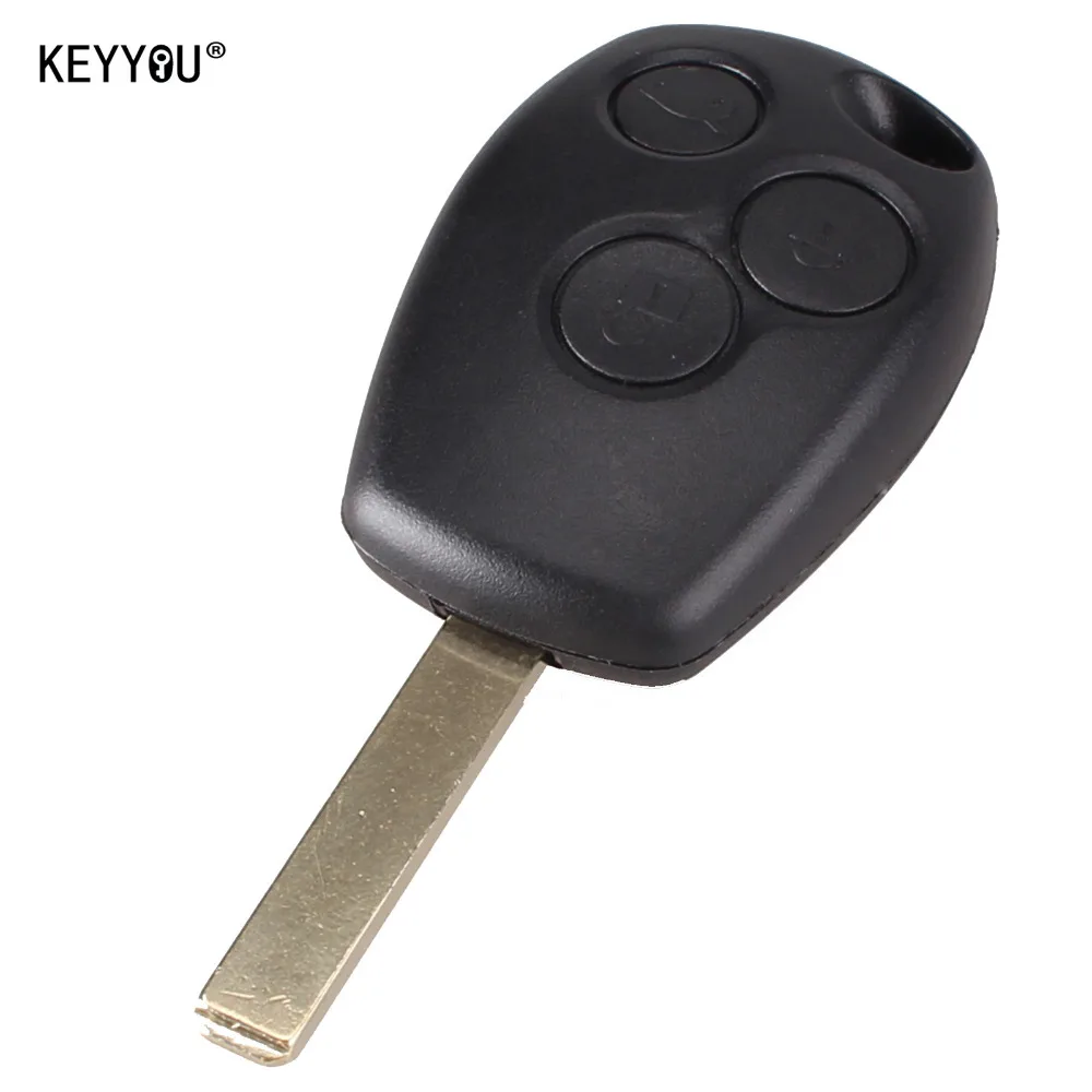 KEYYOU Новая замена 3 кнопки дистанционного ключа оболочки чехол для Renault Clio модус Лагуна Меган