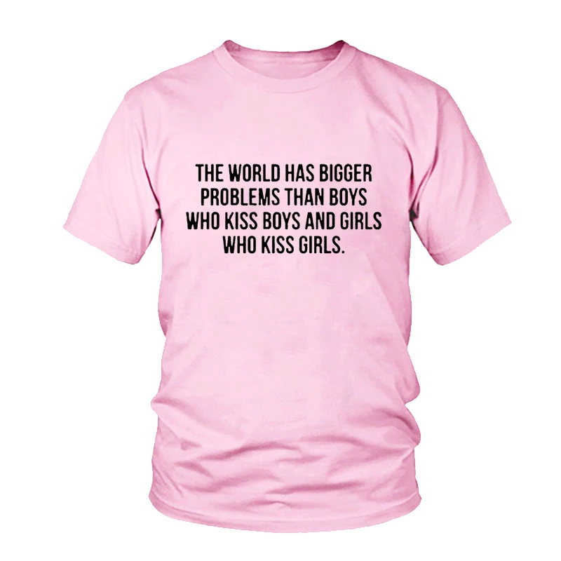 Футболка с рисунком для мальчиков и девочек Who Kiss The World имеет большие проблемы чем