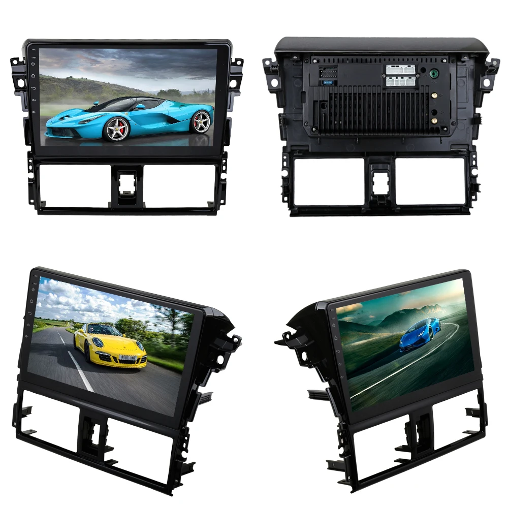 Sale Sinosmart  Android 8.1 2Din IPS/QLED 2.5D screen car gps radio navigation player for Toyota Old Yaris/Vios 2013-2015 1
