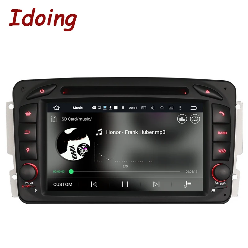 Clearance Idoing 2Din Steering Wheel For Mercedes/Benz/W209/203 Android 7.1 Car DVD Multimedia Video Player HD Touch Screen GPS Navigation 3