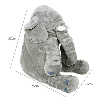 

Baby Kids Cute Cartoon Elephant Stuffed Plush Toy Doll Big Size Plush Kids Sleeping Back Cushion Stuffed Pillow Birthday Gift