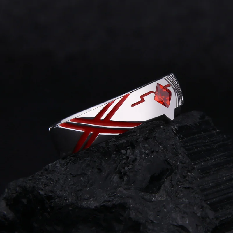 Аниме Darling in the franxx 02 Zero Two Fashion Кольца из серебра 925 пробы кольцо стерлингового