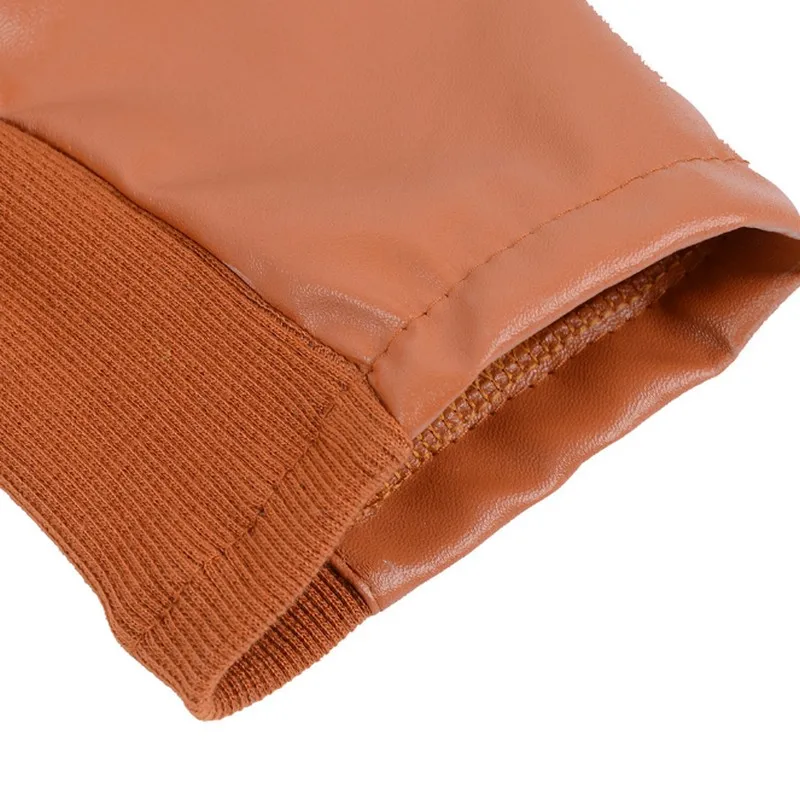 S-5XL Soild Color Leather Jacket Women Fashion Lapel Motorcycle Coat Short PU Faux Leather Biker Jacket Plus Size Female Tops