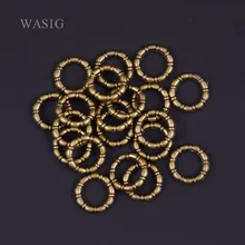 20 шт./лот, античная латунная оплетка для волос, дреды, бусины, манжеты, клубень, приблизительно 9 мм, внутреннее отверстие