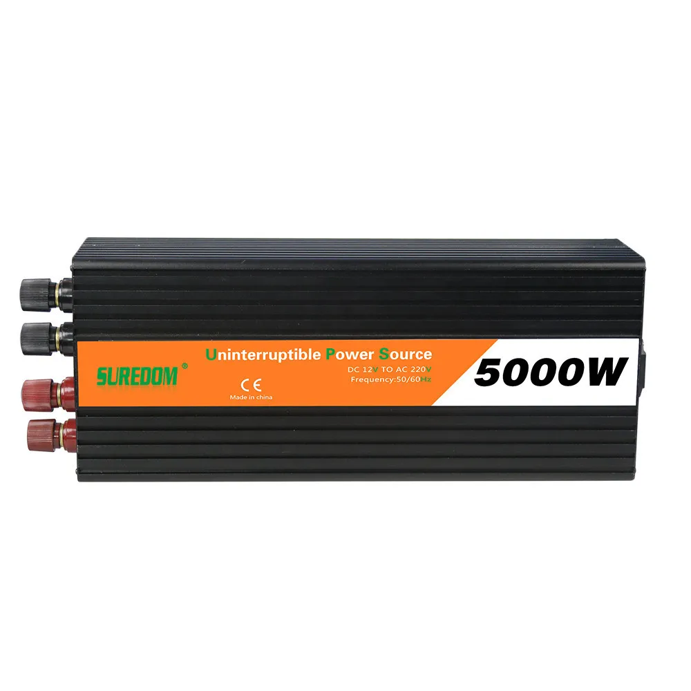 

5000w Solar Photovoltaic Inverter UPS Uninterruptible Power Supply DC 12V 24V AC 110V 120V Circuit protection 3 universal socket