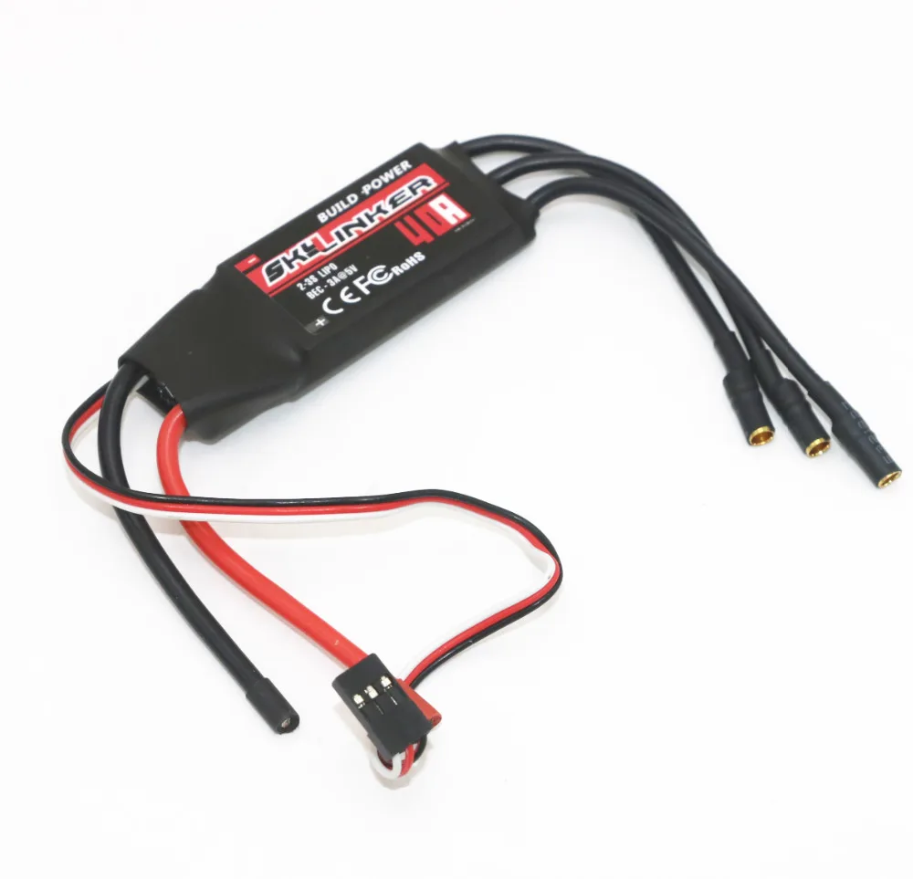 Сборка мощности Skylinker BLHeli ESC 20A 30A 40A ESC Регулятор скорости с UBEC 2-3S для RC FPV Квадрокоптер RC Самолеты вертолет