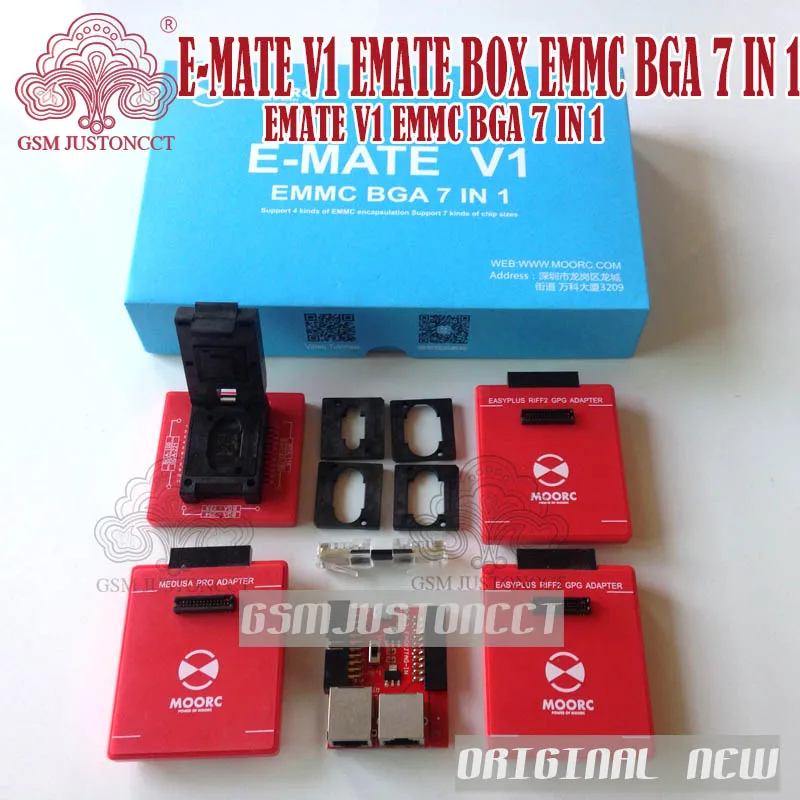 E-MATE V1 Emate box EMMC BGA 7 IN 1- gsmjustoncct-a