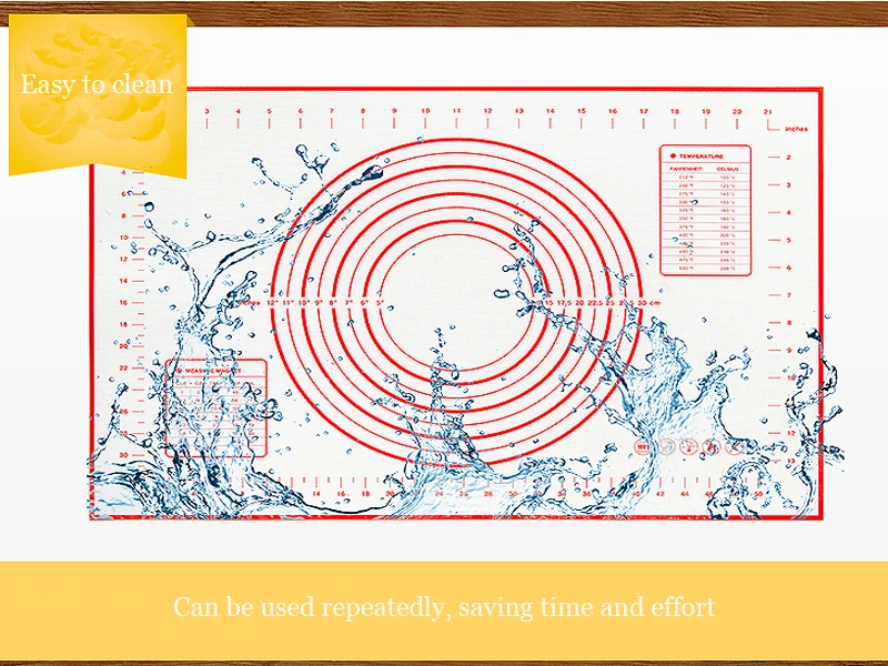 SYTH силиконовый коврик для выпечки утолщение муки прокатки весы коврик для замеса теста коврик для выпечки кондитерских изделий прокатки коврик для выпечки вкладыши