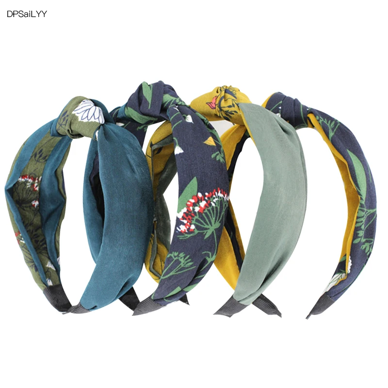 

DPSaiLYY 4 PC Free Shipping Cloth Hairband Headband for Women No Slip Knotted Headband Headwear Hair Accessories for Women