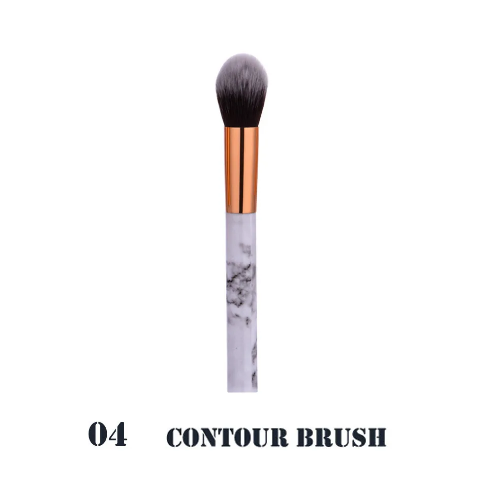 501 New Fashion Marble Makeup Brush Set Professional Face Eye Shadow Eyeliner Foundation Makeup Brushes Tool Freeship - Handle Color: D