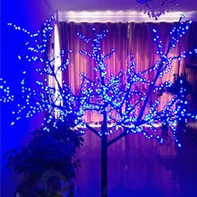 Светодиодный светильник для рождественской елки 2 м светодиодный светильник с цветком вишни водонепроницаемый внешний светильник