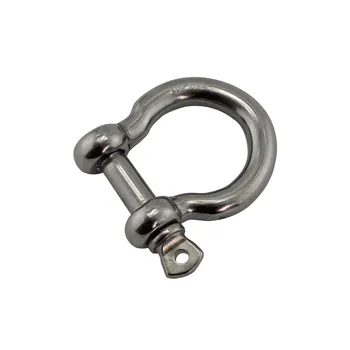 

Stainless Steel Bow Mini Stainless Bow shackles for Wire Rope Chain or Adjustable Paracord Bracelet Survival Buckles 10pcs 4mm