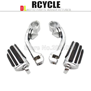 

Highway Long Foot Pegs For Harley Electra Road King Street Glide 1-1 / 4 "Bars