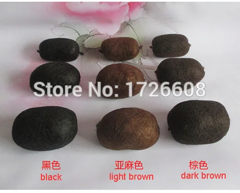 made Round & Long bun Chignon put on synthetic stuffing hair paddings Women Buns for prom wedding bridal hair accessories