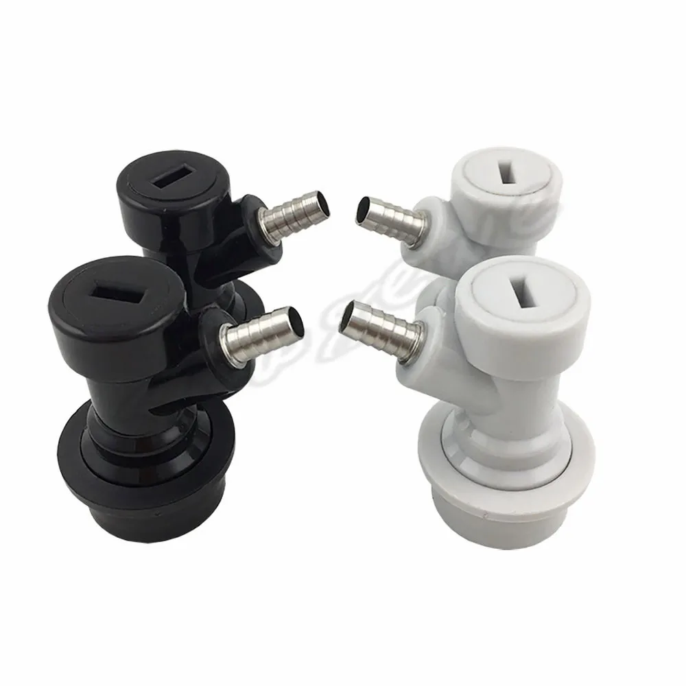 Homebrew Beer Keg Dispense Connector Ball Lock Liquid & Gas Disconnect 14 Barb for Cornelius corny keg  (5)