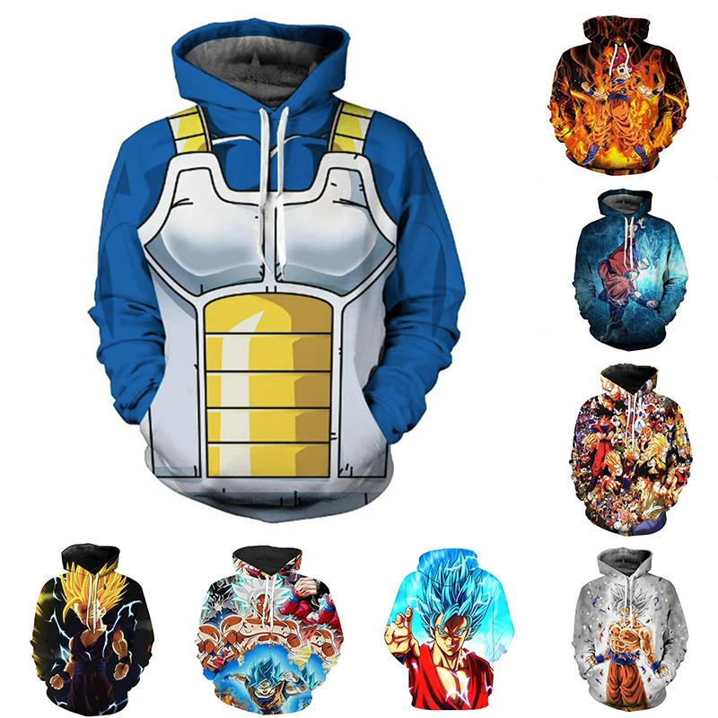 

Japanese anime Dragon Ball Super Cosplay Hoodies Zipper Clothing hooded sweatshirt Unisex Adult Clothing hoodie Coat Jacket Tops