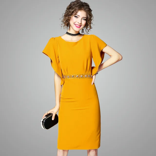Aliexpress.com : Buy Vestidos mujer 2017 Black Yellow One Shoulder ...