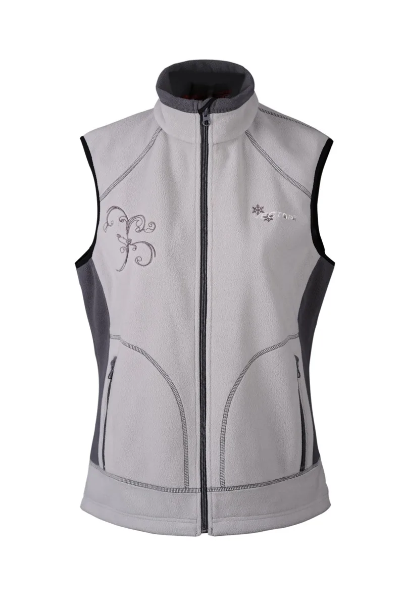 Векторный жилет без рукавов куртка для женщин теплый ветрозащитный Polartec спортивный открытый жилет для бега кемпинга туризма 90003 - Цвет: gray