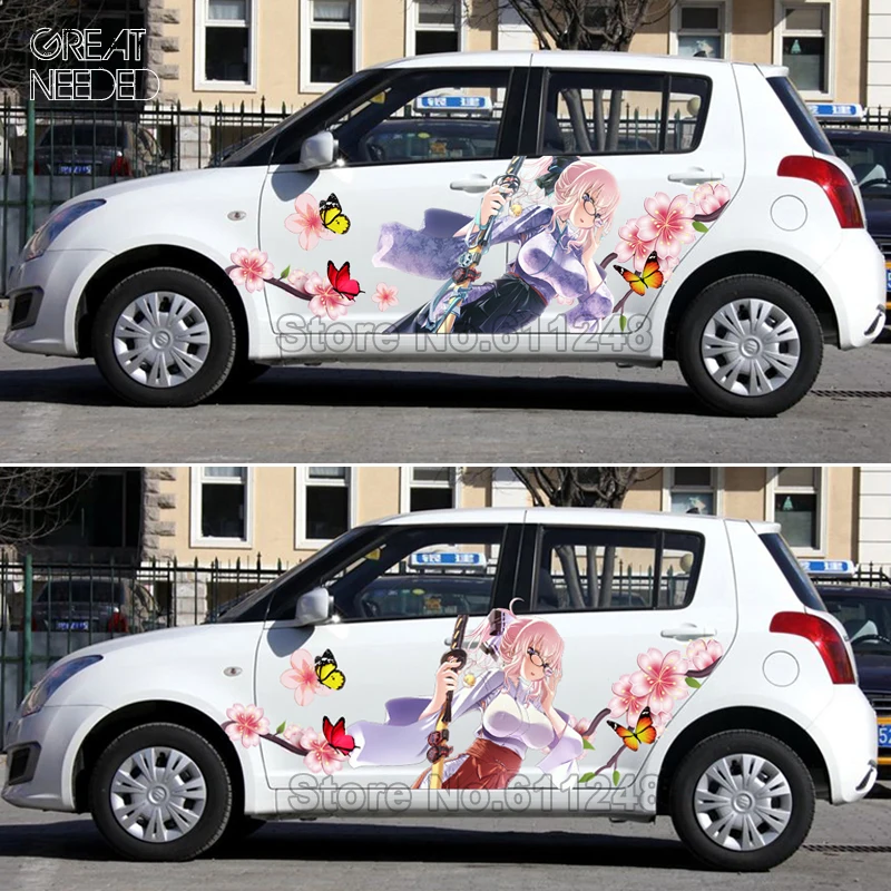 Big Anime Decal Stickers / Vocaloid Miku Hatsune Anime Bicicleta De