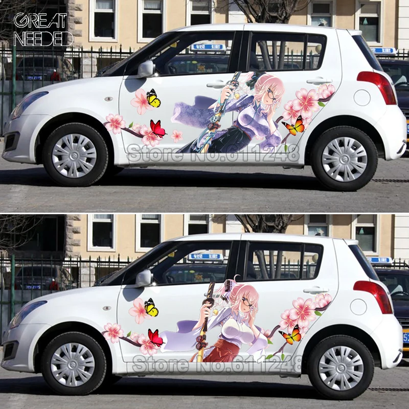 Tailor Made Pintu Stiker Mobil Jepang Anime Indah Sexy Ninja