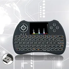 2.4GHz LED Backlit Air Mouse Gamer Mini Wireless Gaming Keyboard With Remote Control Touchpad For PC Smart TV Android TV Box