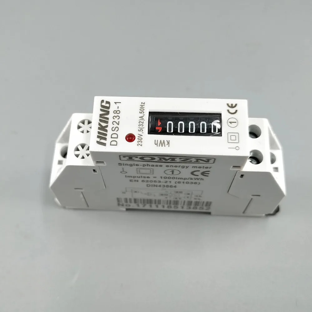 Однофазный измеритель мощности на Din рейку 5(32) 50 Гц 230 В|meter gauge|meter voltageenergie meter |