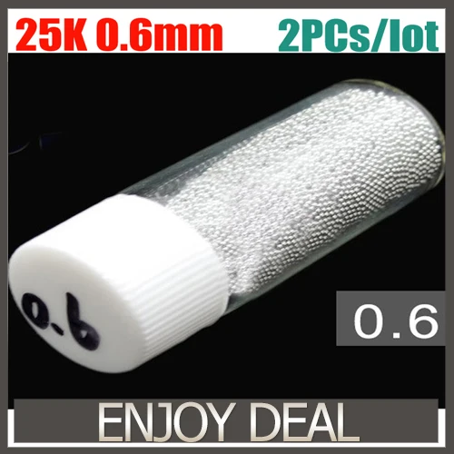 BGA Reballing 25K 0.6mm Leaded bga Solder Balls for Soldering Repair free shipping