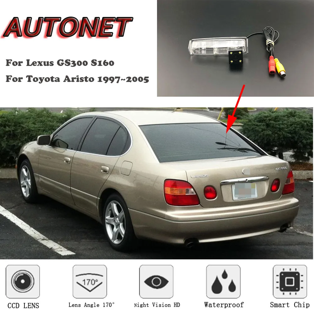 AUTONET HD камера заднего вида ночного видения для Lexus GS300 S160 для Toyota Aristo 1997~ 2005 CCD/камера номерного знака