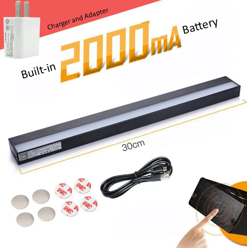 

30cm USB charging Magnet adsorption table lamp,Dormitories,cabinet,eye protection lamp,Stepless Dimming,freeshipping