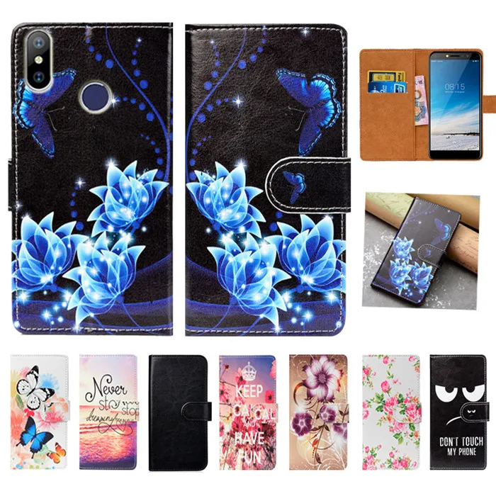 

For BQ BQ-5515L Case High Quality Pu Leather 5.5" Print Flip Wallet Case Back Cover For BQ BQ-5515L Fast Book Case