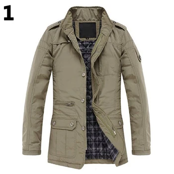 

Men's Fashion Autumn Stand-Up Collar Zipper Slim Fit Long Sleeve Jacket Coat