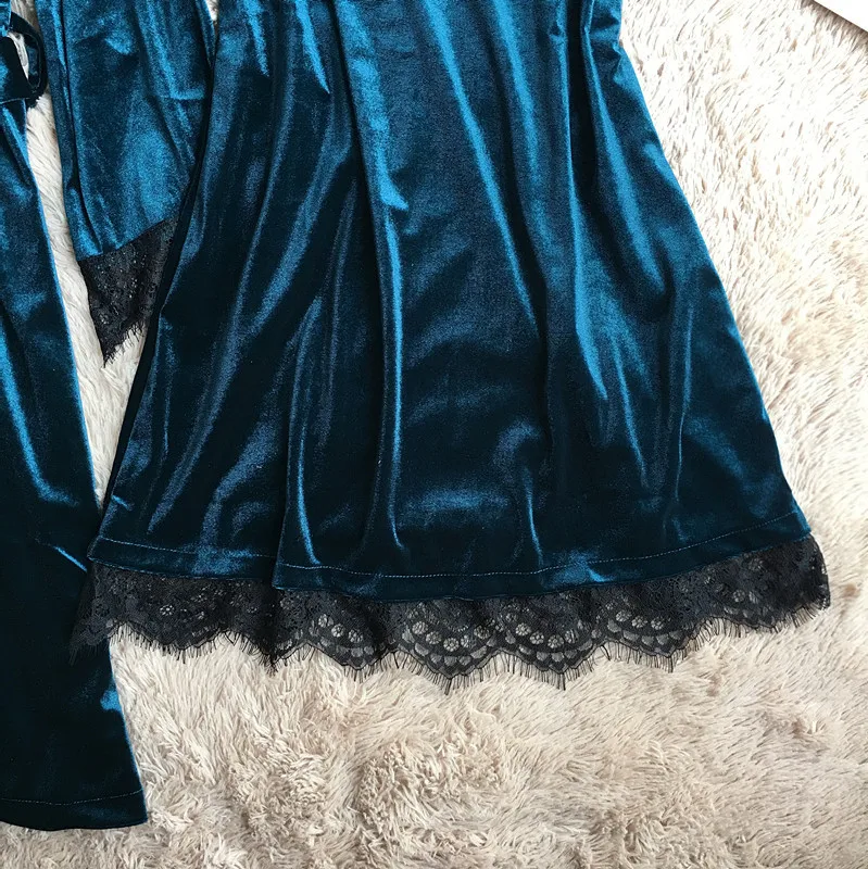 Inplusni женские вечерний комплект с платьем высокого качества ice silk sleepwear 2019 faux silk condole Ночная одежда с поясом два-pice pyjama Набор женское платье